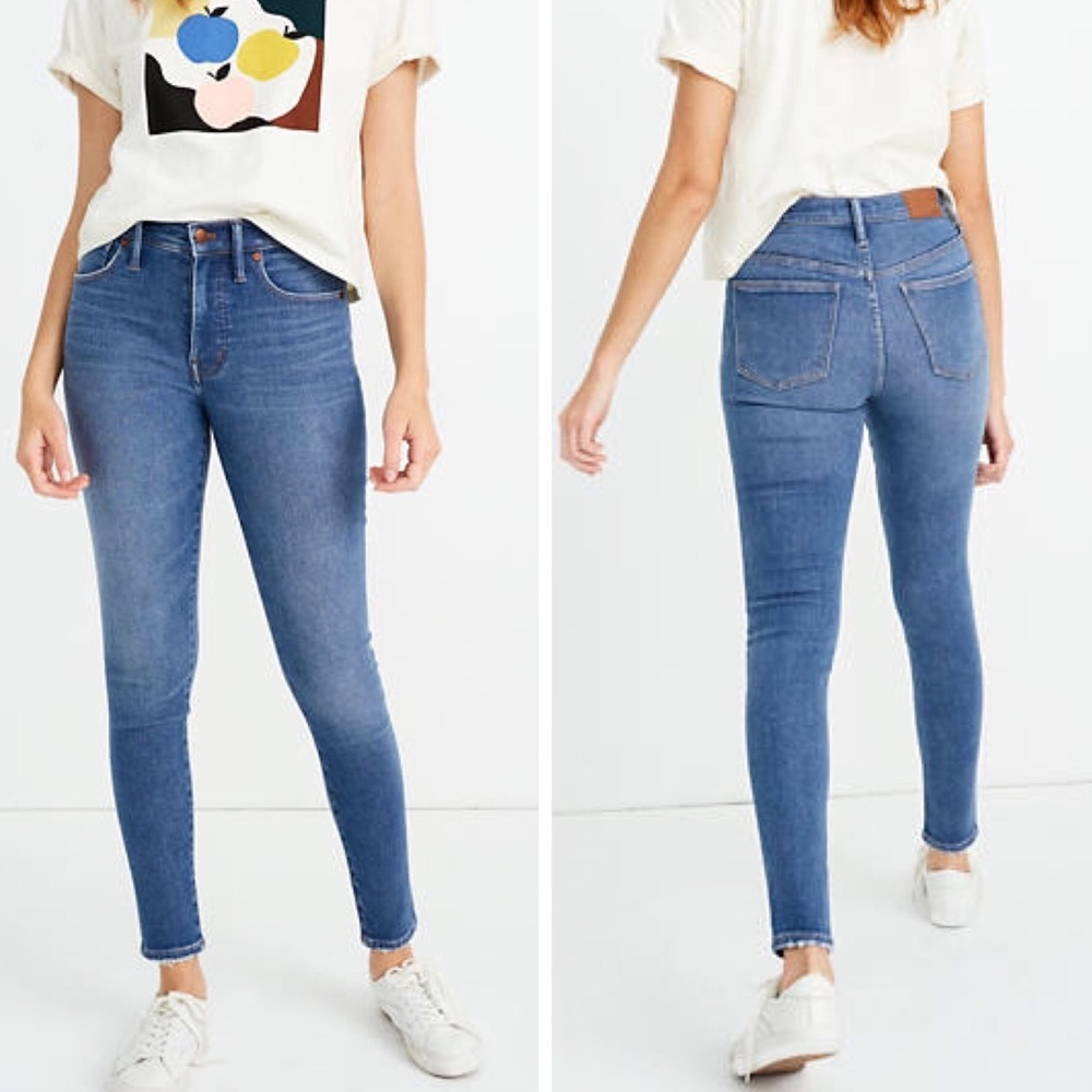 Madewell 9" High Rise Skinny Jeans Pearson Wash